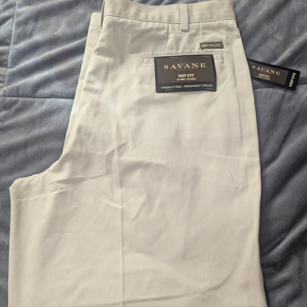 Savane Men's Light Gray Chinos